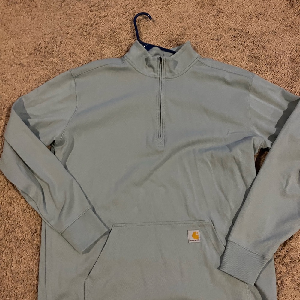 Carhartt Light Blue Quarter-Zip Pullover